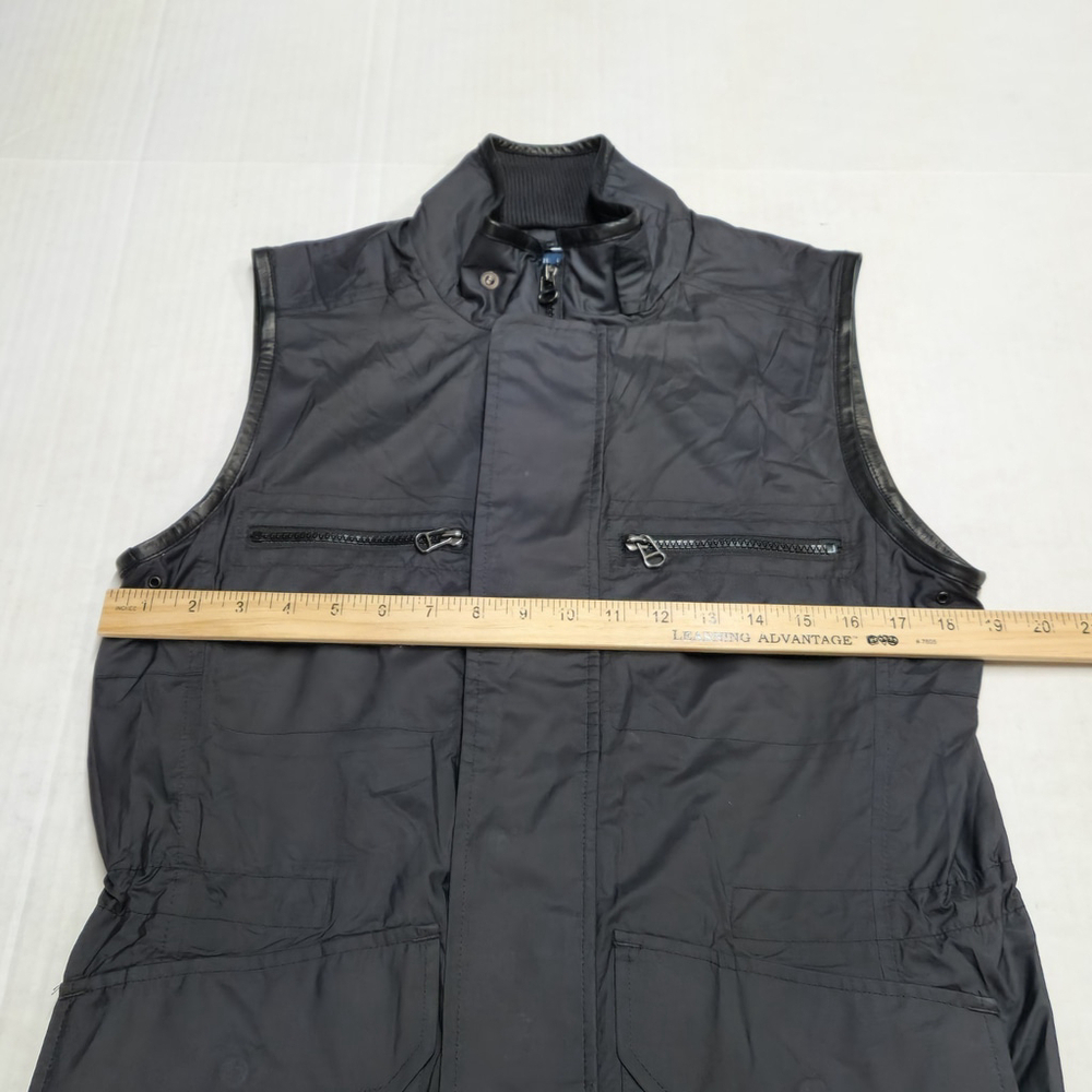 Ralph Lauren Blue Label Quiet Luxury Black Vest Minimalist Comfy Utility Medium - Picture 7 of 11